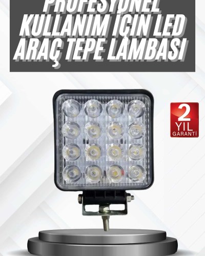 16 Ledli Çalışma Lambası Araç Görüş Lambası Oto Lamba