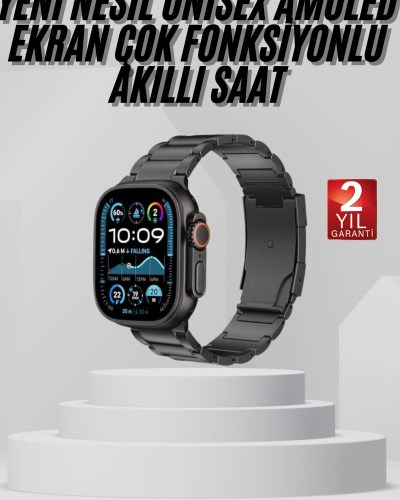 Akıllı Saat Arama Konuşma GPS ve NFC Özelliği 3 Kordonlu Amoled Ekran