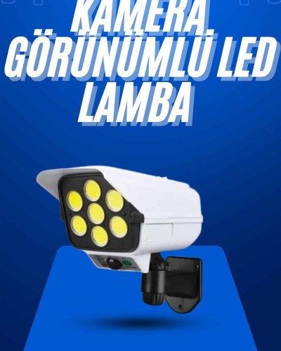 Solar Bahçe Aydınlatması Hareket Sensörlü Uzaktan Kumandalı Kamera Görünümlü