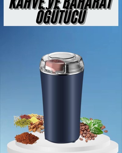 Kahve ve Baharat Öğütücü Kolay Temizlenebilir Paslanmaz Çelik Taşınabilir