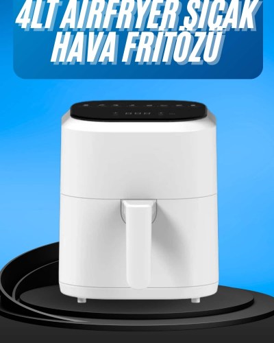 Hava Fritözü 4L Airfryer Pratik Uzun Ömürlü Yağsız Pişirme Taşınabilir