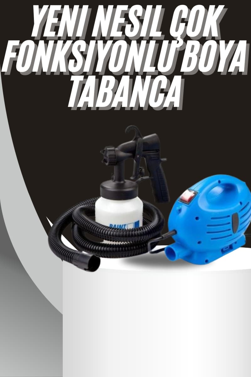 Boya Tabancası Paint Zoom Yeni Nesil Çok Fonksiyonlu Püskürtücü Elektrikli Sprey Tabanca Seti