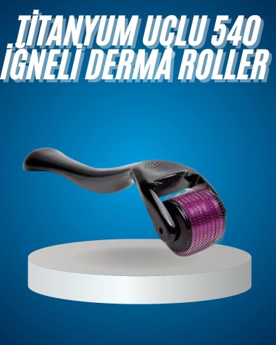 Titanyum Uçlu Derma Roller 540 İğneli 1 mm Gözenek Azaltıcı Akne İzlerine Uygun
