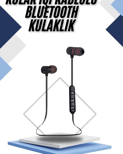 Kablolu Kulakiçi Bluetooth Kulaklık Mıknatıslı ANC Özellikli Yüksek Ses Kaliteli