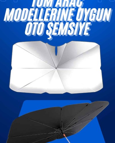 Taşınabilir Oto Cam Güneşliği Katlanabilir Tüm Araçlara Uyumlu Güneş Gölge Koruyucu