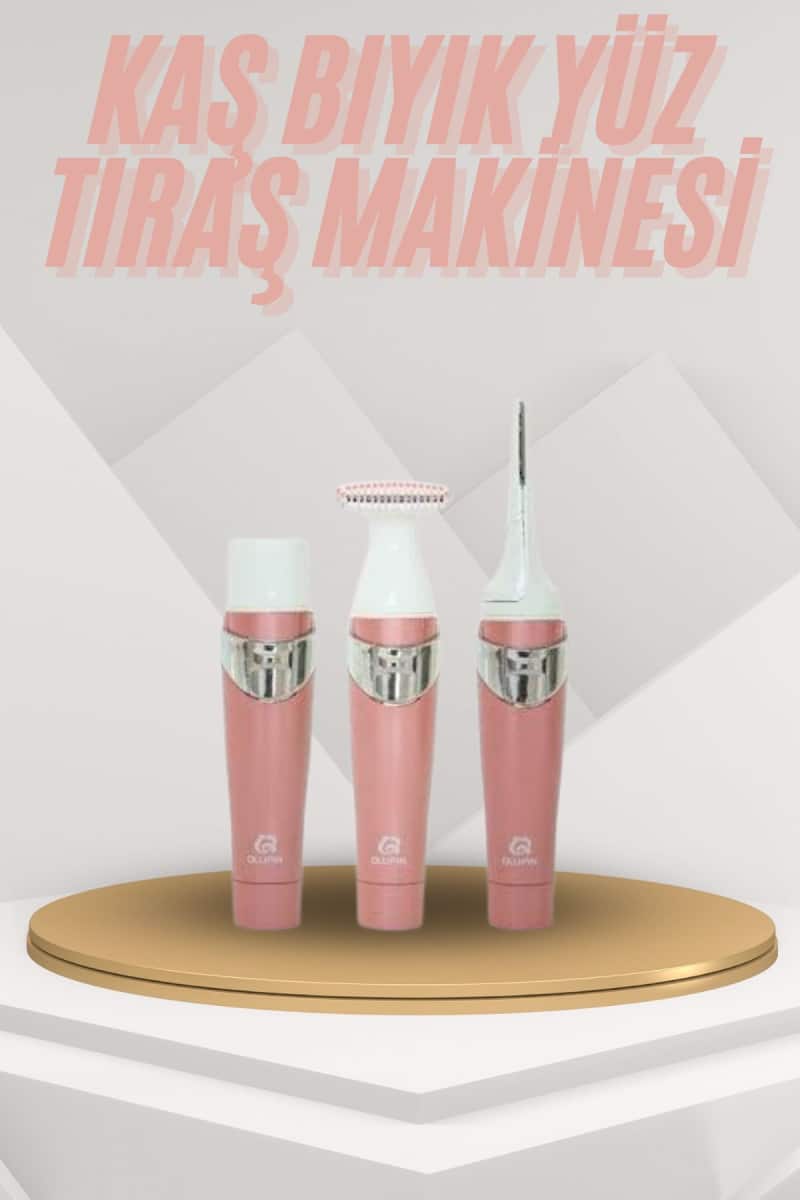 Yüz Kaş ve Tüm Vücut Epilasyon Aleti 3 Başlıklı Hassas Ciltlere Uygun Epilatör