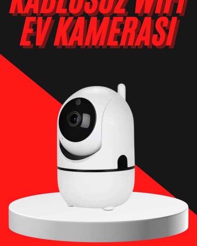 Baby Kamera Kablosuz 720P Beyaz 360 Derece Wifi Kamera Full HD 1080p