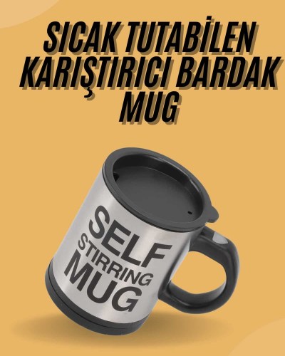 Sıcak Tutan Termos Bardak Kendi Kendini Karıştıran Mikser Kupa
