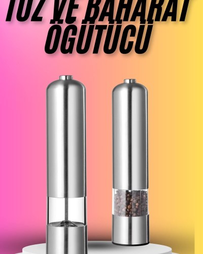 Tuz Baharat Öğütücü Otomatik Baharat Değirmeni Uzun Ömürlü Pratik