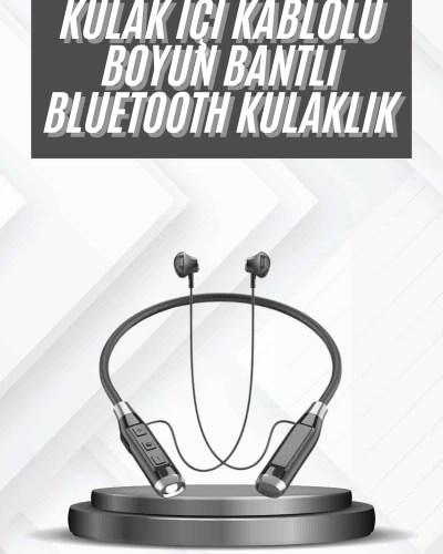 Bluetooth Kulaklık 120 Saat Kullanım Süresi Boyun Askılı Bluetooth Kablosuz Kulaklık