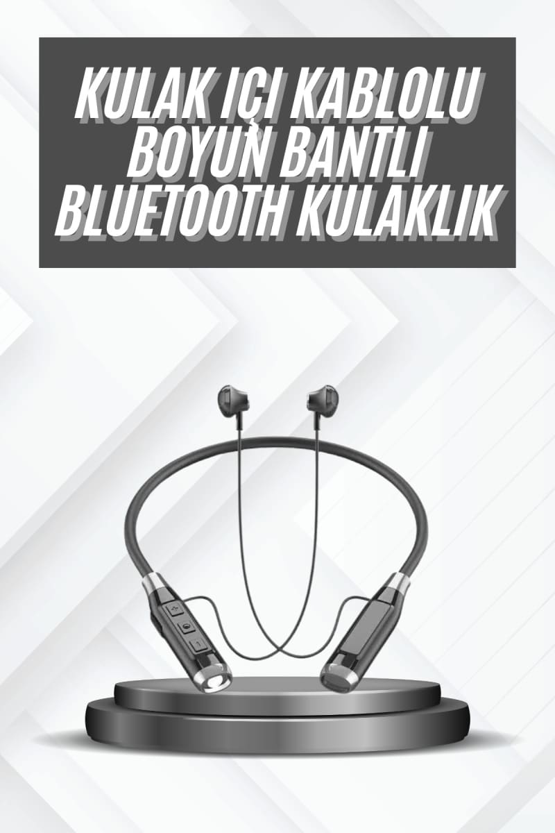 Bluetooth Kulaklık 120 Saat Kullanım Süresi Boyun Askılı Bluetooth Kablosuz Kulaklık