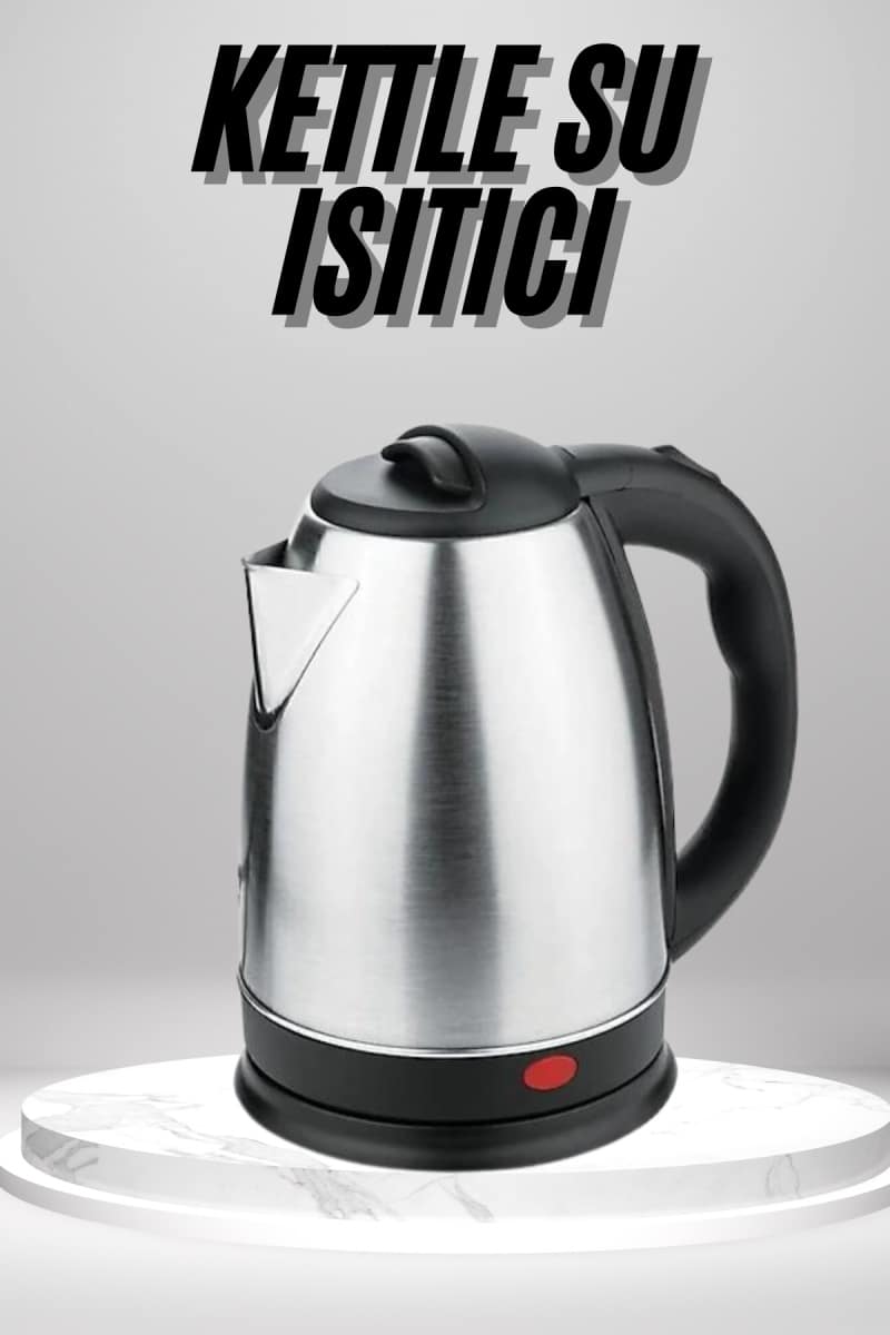 Su Isıtıcı 220 - 240 V Paslanmaz Çelik Kettle Uzun Ömürlü 2000 Watt