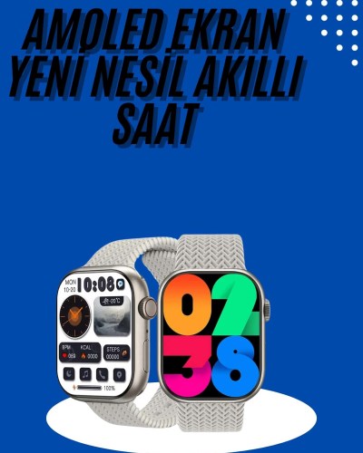Akıllı Kol Saat Amoled Ekran Android ve İOS Uyumlu Arama Konuşma