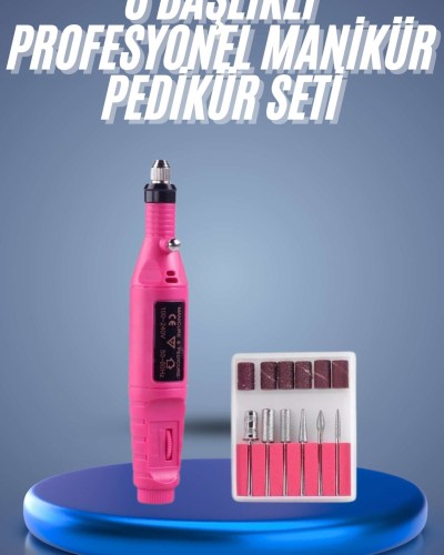 Profesyonel Manikür Pedikür Seti Törpü Makinesi Protez Tırnak Çıkarma