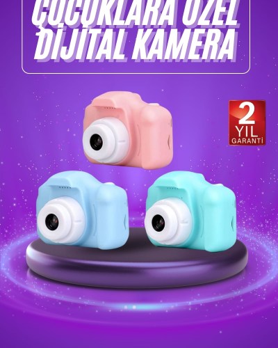 Dijital Fotoğraf Makinesi Çocuk Mini 1080p HD Kaliteli Renkli