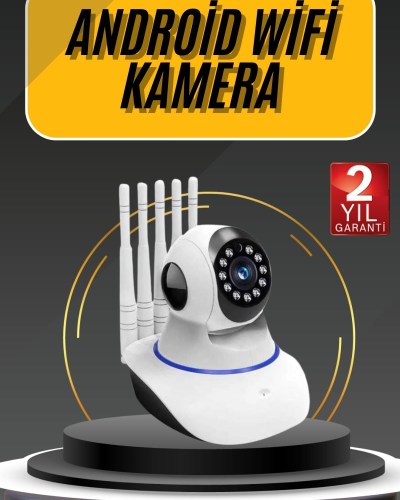 Akıllı Gece Görüşlü Sensörlü Wifi Kamera Telefondan Takip Edilebilir