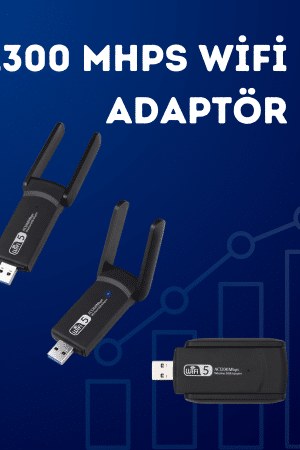 USB WiFi Adaptör – 1200 Mbps Hız