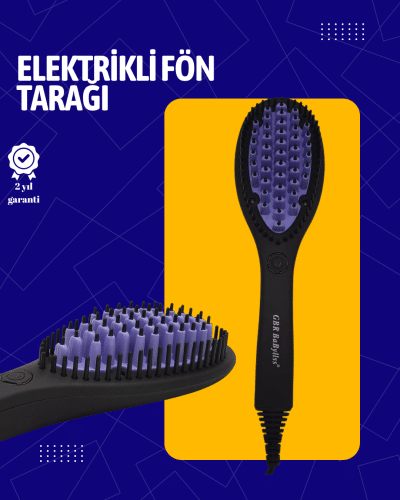 Kuru ve Islak Saça Uygun Elektrikli Seramik Saç Fırçası