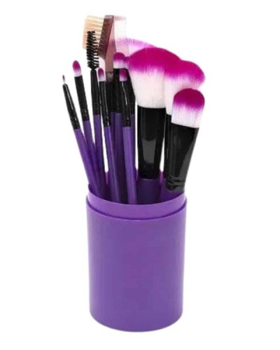 12 Parça Yumuşak Uçlu Makyaj Fırça Set-Göz ve Yüz Makyajı İçin Fırça Seti Profesyonel Makyaj Seti