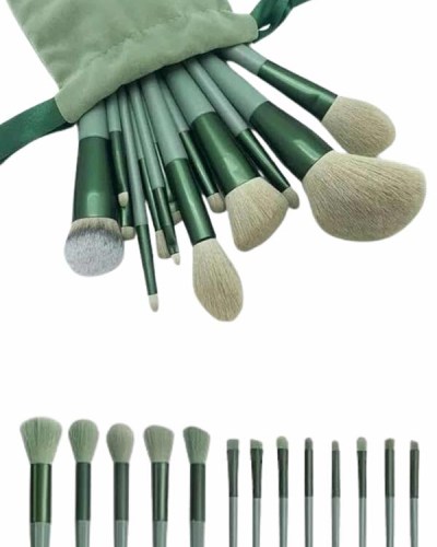 13 Parça Makyaj Fırça Seti Far Kontür Aydnlatıcı Fırçası İz Bırakmaz Hafif ve Yumuşak