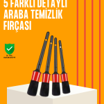 Araba Temizliği İçin 5 Parça Fırça Takımı