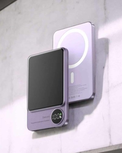 22.5W Magsafe Kablosuz Şarjlı Powerbank Dijital Ekran ve Hızlı Şarj