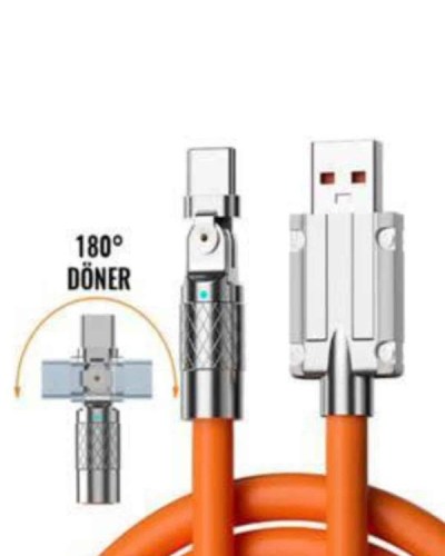 3 İn 1 Süper Hızlı Şarj Kablosu Android ve İOS Uyumlu Silikon Şarj Kablosu