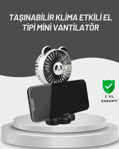 Sessiz Çalışan USB Şarjlı Masaüstü Mini Vantilatör
