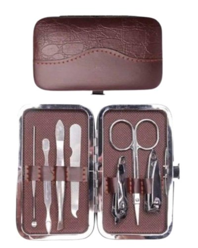 7 Parça Paslanmaz Çelik Manikür ve Pedikür Seti Çantalı Profesyonel