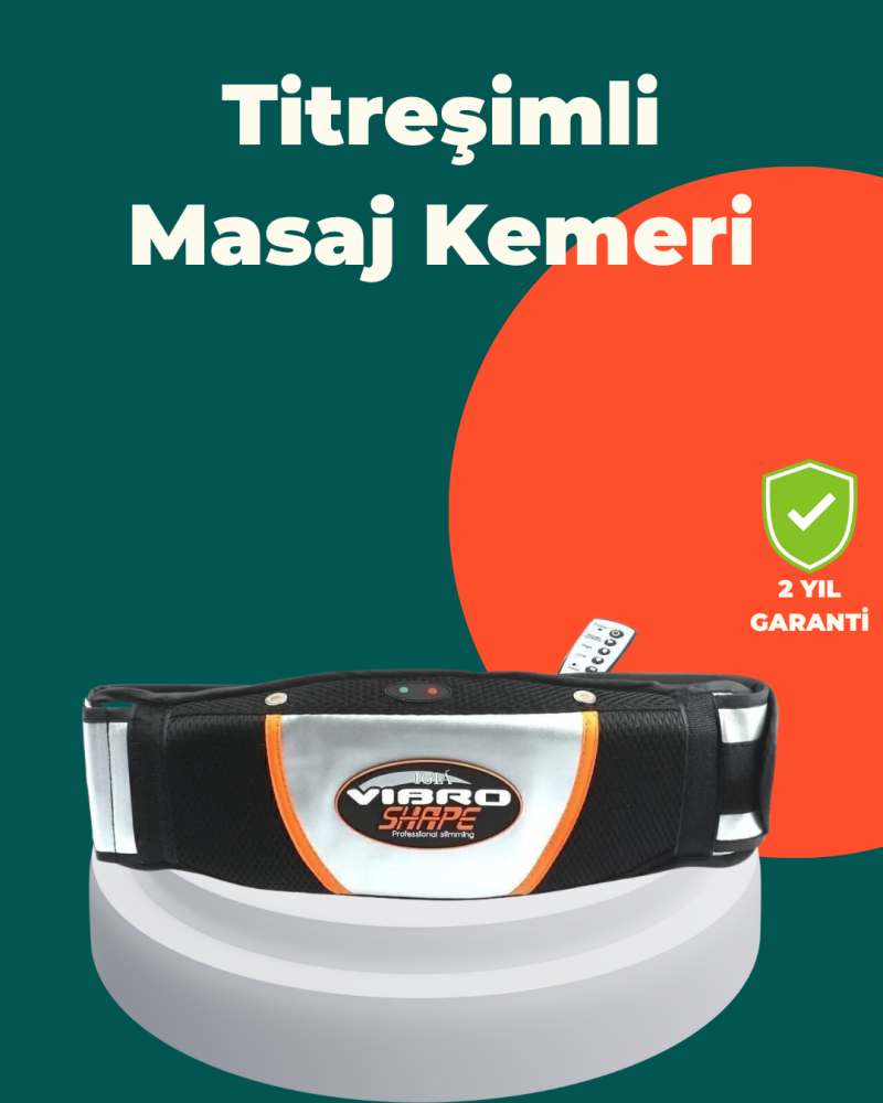 Titreşimli Masaj ve Kızılötesi Isı Teknolojili Elektrikli Bel Kemeri