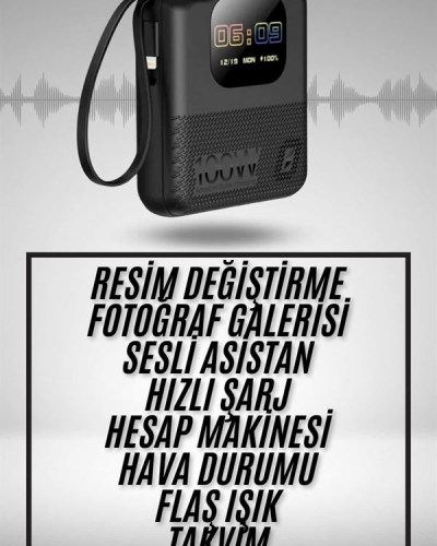 Akıllı Powerbank 10.000 MAH 4 Çıkışlı Taşınabilir Dijital Göstergeli