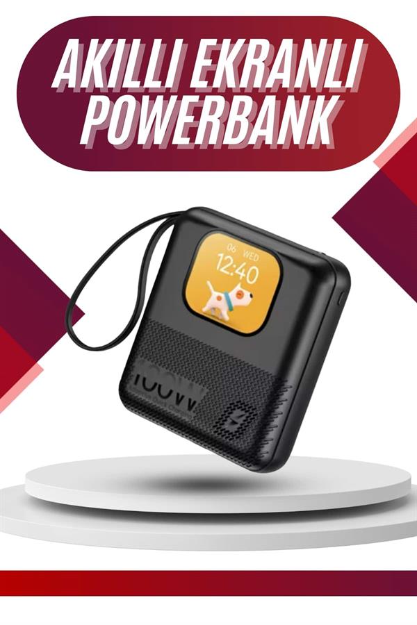 Akıllı Powerbank 10.000 MAH 4 Çıkışlı Taşınabilir Dijital Göstergeli - Görsel 2