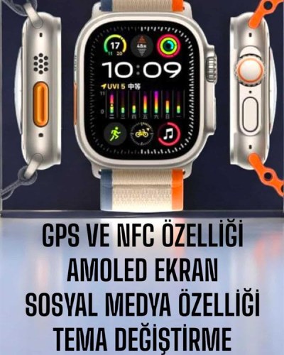 Akıllı Saat Amoled Ekran NFC Uyumlu Spor Modları Android ve İOS Uyumlu