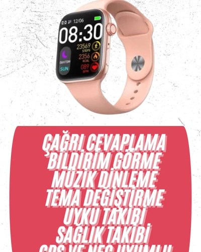 Akıllı Saat Bluetooth Bağlantılı Bluetooth Arama ve Sosyal Medya Bildirim Destekli