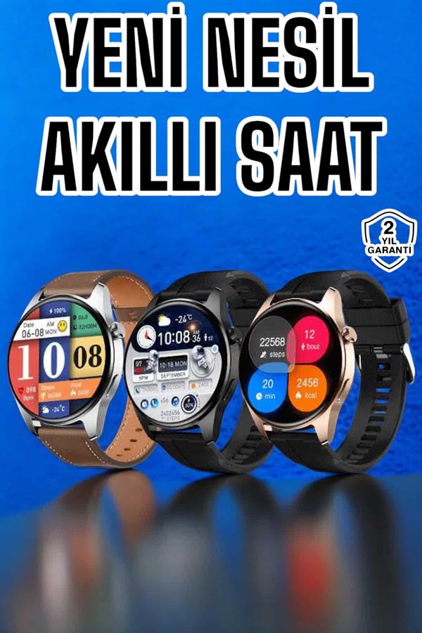 Akıllı Saat Çok Fonksiyonlu Yeni Nesil Bluetooth Bağlantılı Sesli Görüşme - Görsel 2