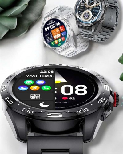 Akıllı Saat Sağlık ve Fitness Takibi Bluetooth Bağlantılı Dokunmatik Ekran