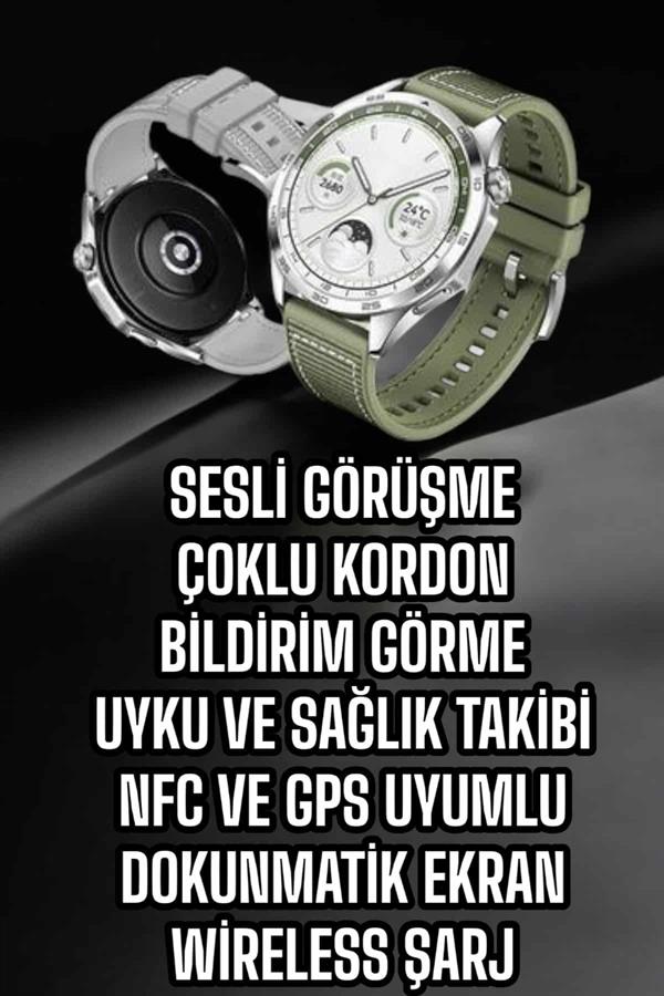 Akıllı Saat Sesli Görüşme Titreşimli Nabız Sensörlü Spor Modları - Görsel 3