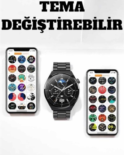 Akıllı Saat Uyku Ve Sağlık Takibi Bildirim Görme Arama Cevaplama