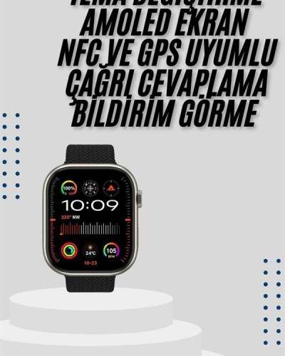Akıllı Saat Uyku ve Sağlık Takibi GPS Uyumlu Tema Değiştirme