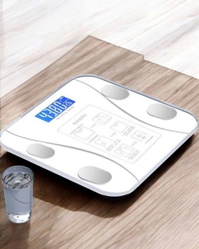 Akıllı Tartı Dijital Baskül Yağ Su Kas Vücut Kitle Kilo Ölçer Tartı