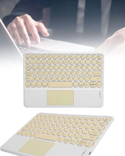 Android ve İOS Uyumlu Bluetooth Klavye Touchpad Slim Kablosuz Wifi Q Klavye