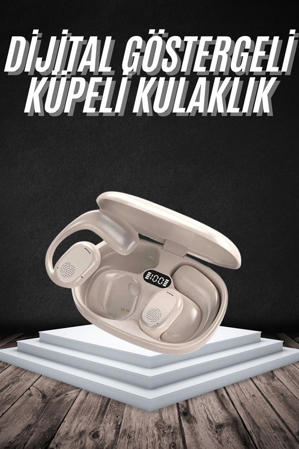 Android ve İOS Uyumlu Bluetooth Küpe Kulaklık Bluetooth Kulaklık Kablosuz - Görsel 2