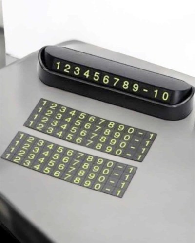 Araba Park Numaratörü Araç İçi Numaralık Değiştirilebilir Çevirmeli Mini