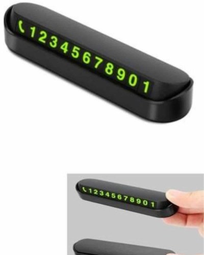 Araç İçi Numaratör Numaralık Oto Cam Kartı Fosforlu Numaratör
