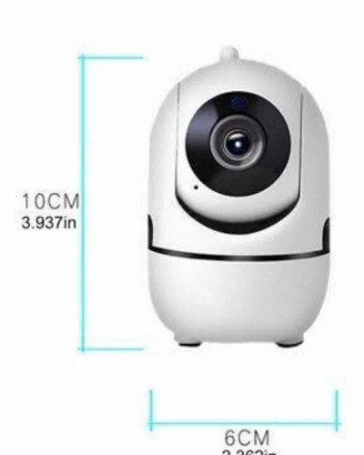 Baby Kamera Kablosuz 720P Beyaz 360 Derece Wifi Kamera Full HD 1080p