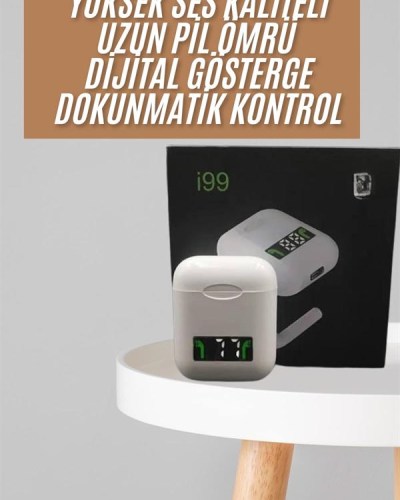 Bluetooth Kulaklık Dokunmatik Kontrol Uzun Pil Ömrü Dijital Göstergeli