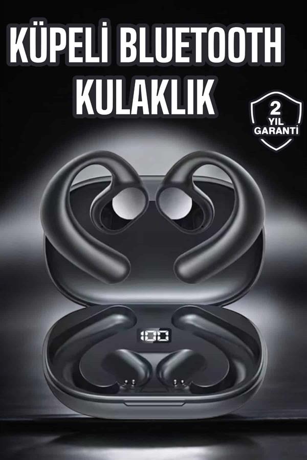 Bluetooth Kulaklık Küpe Görünümlü Yüksek Ses Kaliteli Gamer Kulaklık - Görsel 2
