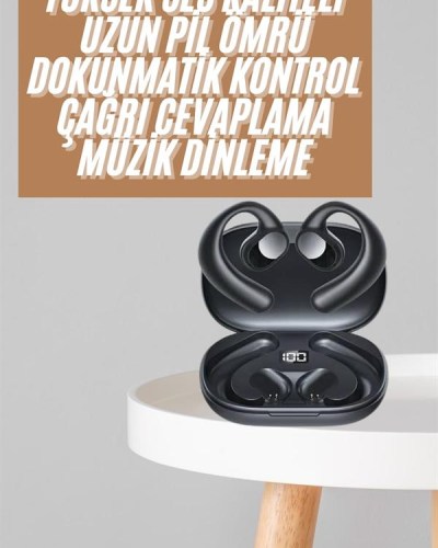 Bluetooth Kulaklık Küpeli Uzun Pil Ömrü Yüksek Ses Kaliteli Dijital Göstergeli