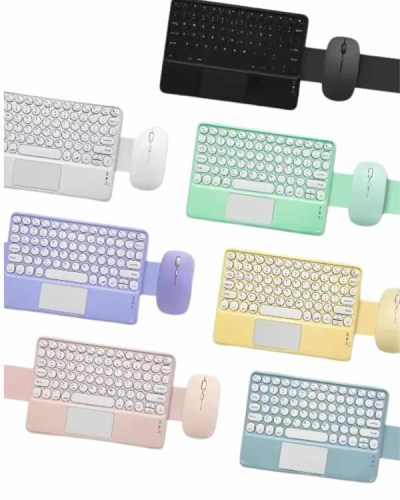 Bluetooth Touchpad Klavye Ultra İnce Taşınabilir Q Klavye