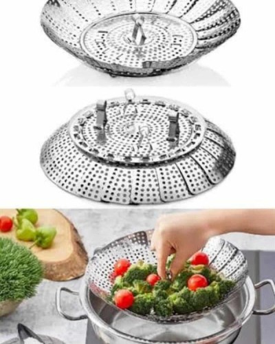 Buharda Pişirme Aparatı Katlanabilir Sebze Pişirme Haşlama Aparatı